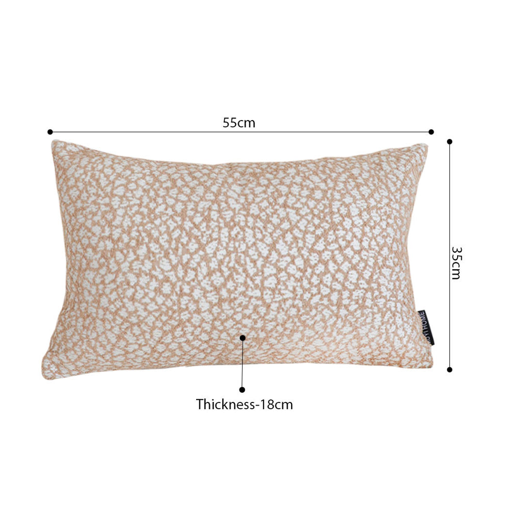 SOGA 2X 35cm Neutral Beige Speckled Pattern Contemporary Throw Pillow
