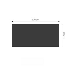 SOGA 2X 150x200cm Throw Blanket Smoke Gray Premium Milk Velvet Luxuriously Soft Cozy Bedding