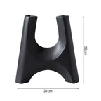 SOGA 31x32cm Ornament Modern Minimalist Bottle Holder Stylish Cylindrical Stand and Plant Pots for Home Décor