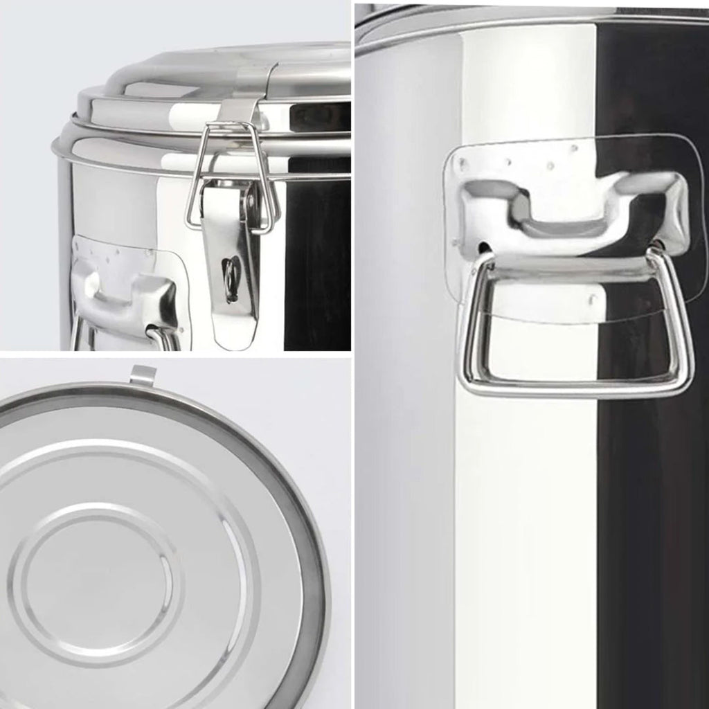 SOGA 50L Stainless Steel Insulated Stock Pot Hot & Cold Beverage Container