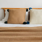 SOGA 2X Coffee Tassel Fringe Knitting Blanket Warm Cozy Woven Cover Couch Bed Sofa Home Decor