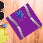 SOGA Digital Body Fat Scale Bathroom Scales Weight Gym Glass Water LCD Electronic Purple