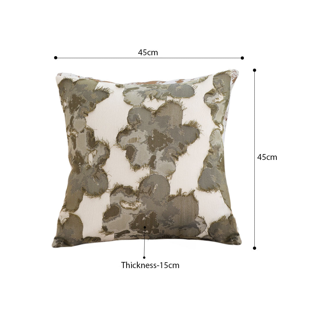 SOGA 2X 45cm Abstract Gray Floral Watercolor Print Contemporary Throw Pillow