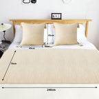 SOGA 1.8m Bed Vintage Scarf Runner Bedding Tail Pad Flag For Home Hotel Set of 3