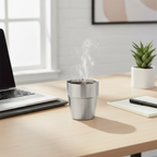 SOGA 260ml Stainless Steel Cups Set of 6 Reusable Durable Silver Drinking Tumblers $ 51