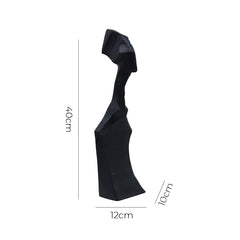 SOGA 40cm Abstract Resin Sculpture – Modern Minimalist Art Accent