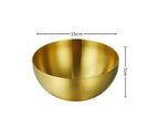 SOGA 15cm Gold Salad Bowl with Model 201 Elegant and Durable Kitchen Essential