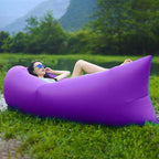 Fast Inflatable Sleeping Bag Lazy Air Sofa Purple
