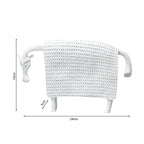 SOGA 24cm White Cow Sculpture with Dotted Pattern in Resin