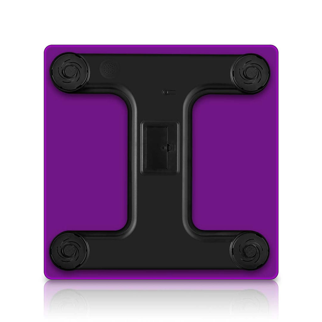 SOGA 2X Digital Body Fat Scale Bathroom Scales Weight Gym Glass Water LCD Purple/Pink