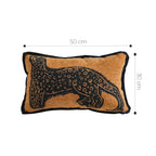 SOGA 2X 30cm Stylish Golden Yellow Black Leopard Pattern Throw Pillow $ 133