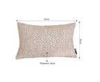 SOGA 35cm Neutral Beige Speckled Pattern Contemporary Throw Pillow