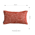 SOGA 35cm Throw Pillow Burgundy Cinnabar Perfect Burnt Indoor and Outdoor Corded for Home Decor