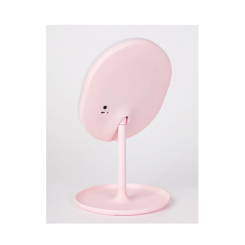 SOGA 2X 20cm Pink Rechargeable LED Light Makeup Mirror | Tabletop Vanity Home Decor