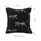 SOGA 2X 50cm Black Throw Pillow Elegant Decorative Cushion Living Room Modern Home Decor