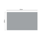 SOGA 2x230cm Warm & Cozy Flannel Polyester Throw Blanket Light Brown