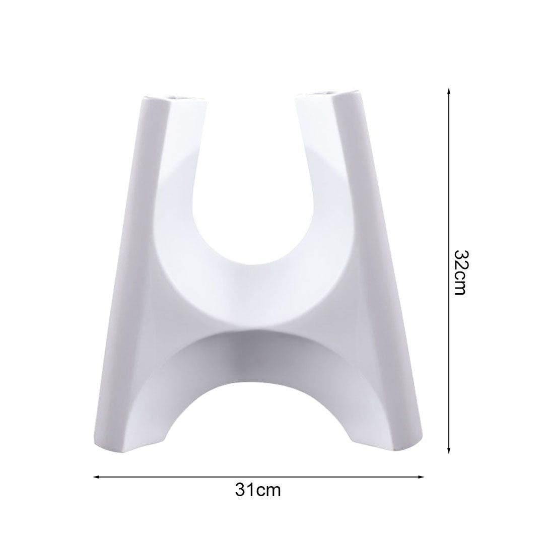 SOGA 31x32cm Ornament Modern Minimalist Bottle Holder Stylish Cylindrical Stand and Plant Pots for Home Décor