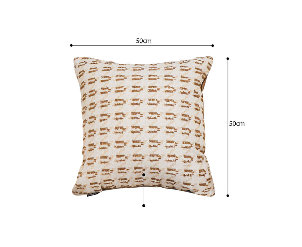 SOGA 50cm Square Modern Decorative Embroidered Geometric Throw Pillow