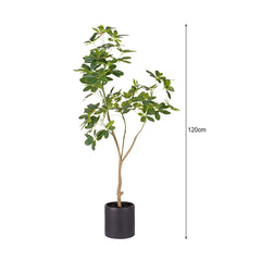 SOGA 4X 120cm Artificial Natural Green Schefflera Dwarf Umbrella Tree Fake Tropical Indoor Plant Home Office Decor