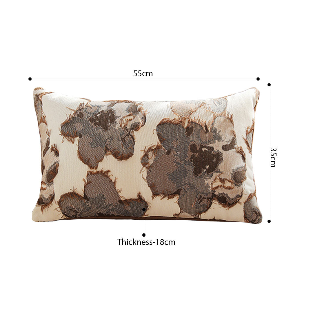 SOGA 2X 35cm Rectangular Vintage Decorative Embroidered Floral Throw Pillow