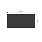 SOGA 150x200cm Throw Blanket Pearl White Premium Milk Velvet Luxuriously Soft Cozy Bedding