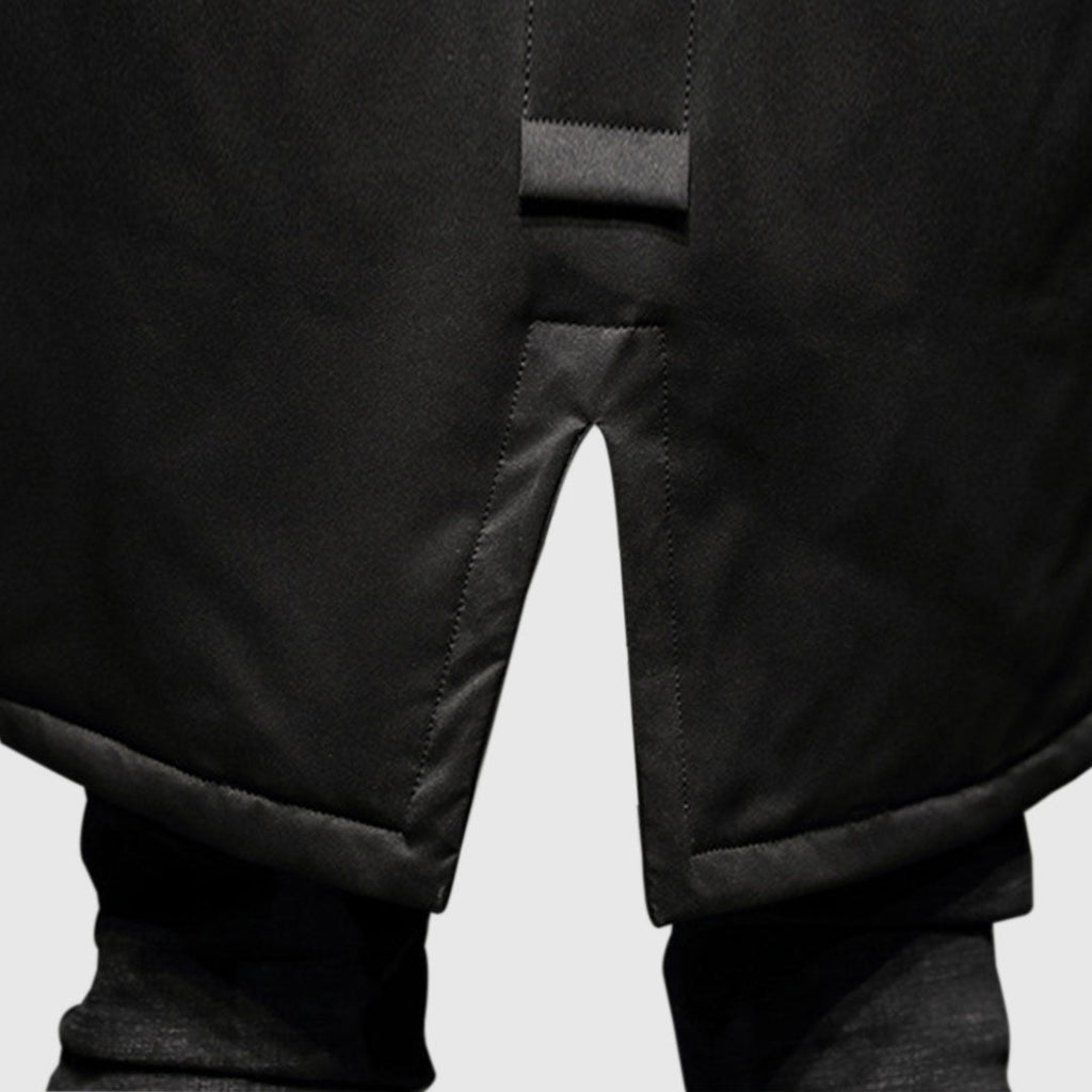 SOGA Black Winter Fur Hooded Down Jacket Stylish Lightweight Quilted Warm Puffer Coat