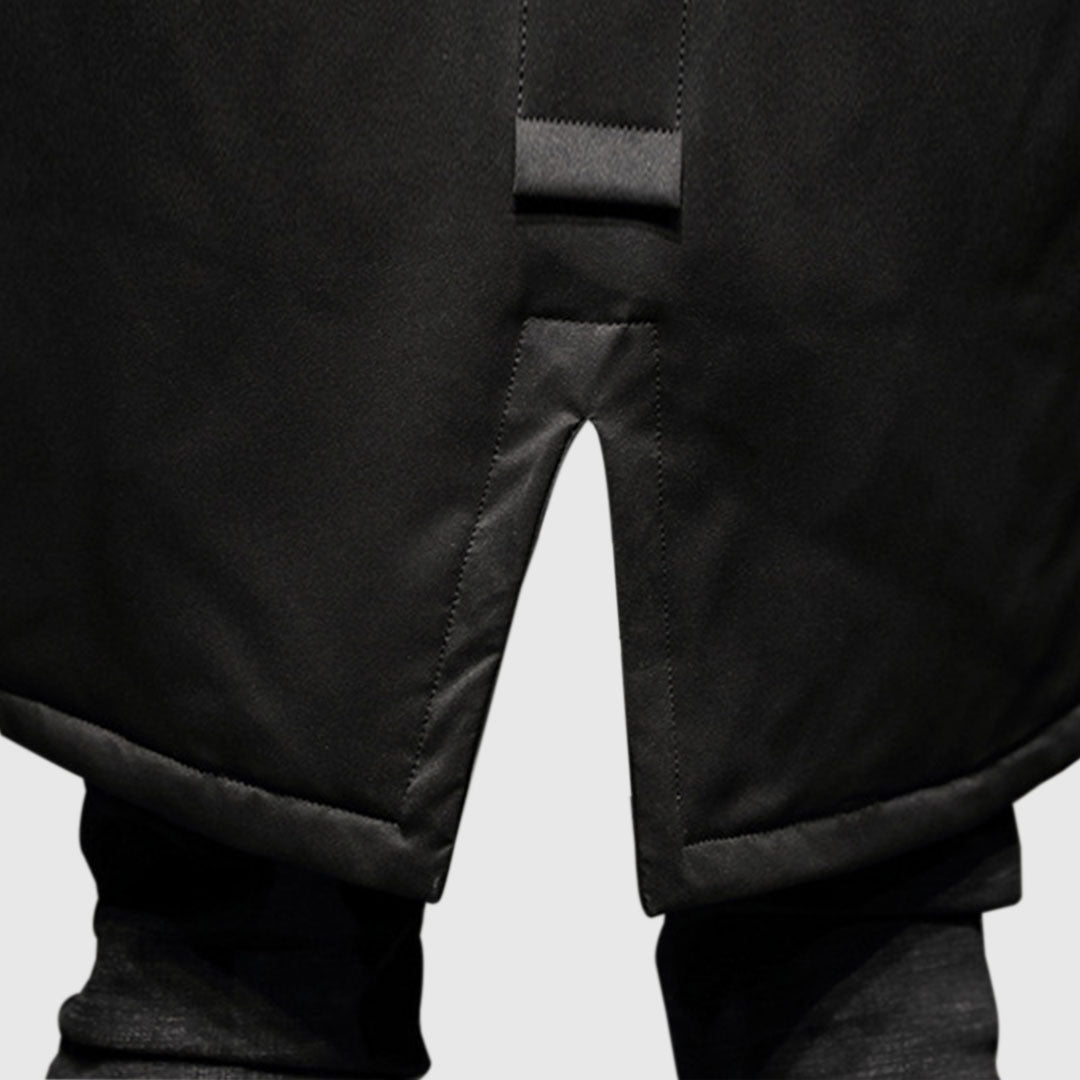 SOGA Black Winter Fur Hooded Down Jacket Stylish Lightweight Quilted Warm Puffer Coat