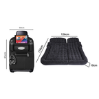 SOGA Car Bundle F – Black Back Seat Storage Organizer & Portable Inflatable Boot Mattress