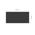 SOGA Deep Blue Cat Floral Print Throw Blanket 160x200cm Polyester