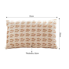 SOGA 2X 35cm Embroidered Geometric Throw Pillow