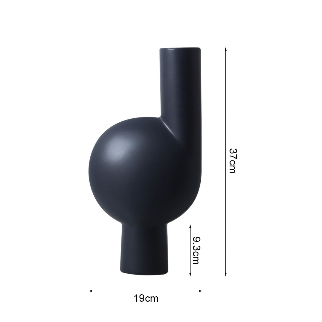 SOGA 2X 19xx37cm Large Ornament a modern abstract vase decorative object unique shape with narrow neck for Home Decor