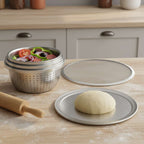 SOGA Kitchenware Bundle – Pizza Pans, Aluminum Baking Tray & Stainless Steel Colander Set $ 115