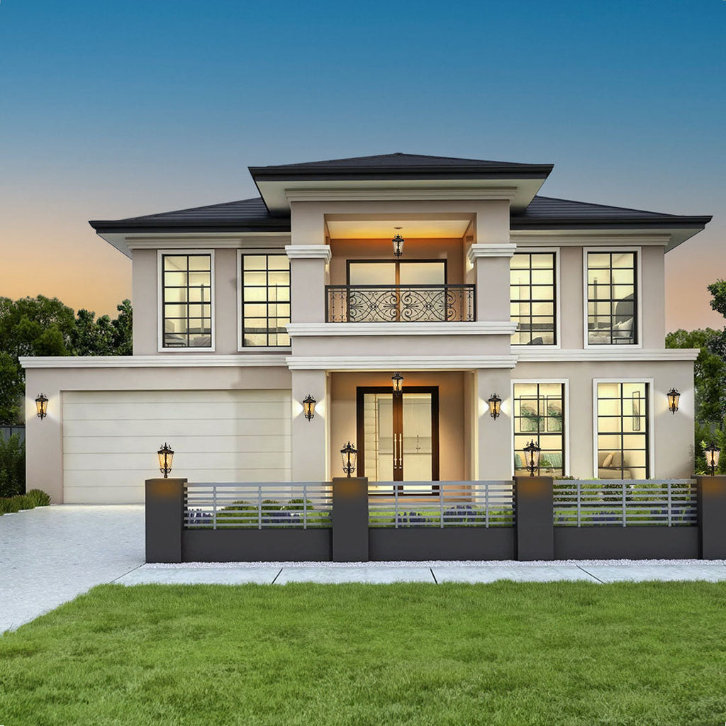 Vintage Lamp 4X 60.3cm Aluminum & Glass Lantern Elegant Chandelier Style Classic Hanging Light Antique-Inspired Design