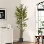 SOGA 2X 180cm Lucky Bamboo Tree Bambusa Vulgaris Artificial Plant w/ 7 Branches Home Accent Decor