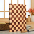 SOGA 40cm Premium Checkered Pattern Wooden Multi-Wood Cutting Board