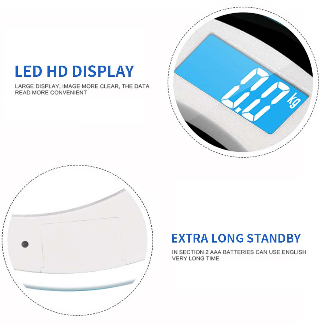 SOGA 180kg Digital Fitness Weight Bathroom Gym Body Glass LCD Electronic Scales White