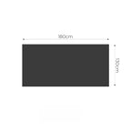 SOGA 2X Black Cream Animal Print Throw Blanket 130x180cm Acrylic $ 189