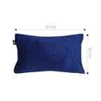 SOGA 2X 30cm Blue Textured Geometric Pattern Decorative Throw Pillow $ 119
