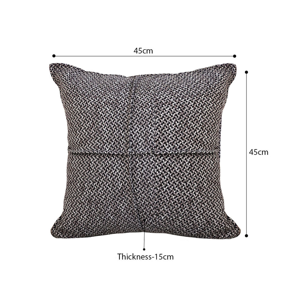 SOGA 2X 45cm Modern Herringbone Textured Woven Square Throw Pillow