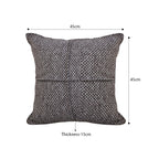SOGA 2X 45cm Modern Herringbone Textured Woven Square Throw Pillow
