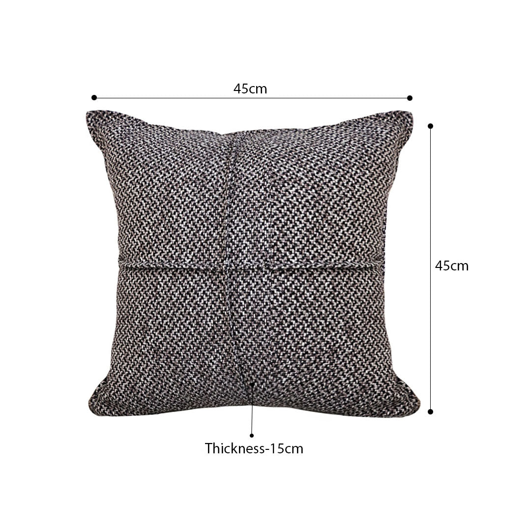 SOGA 2X 45cm Modern Herringbone Textured Woven Square Throw Pillow