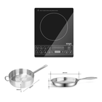 SOGA Kitchenware Bundle – Smart Induction Cooktop, 30cm Saucepan & 28cm Fry Pan $ 261