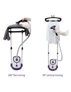 SOGA 2X Garment Steamer Vertical Twin Pole Clothes 1700ml 1800w Professional