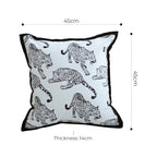 SOGA 2X 45cm Throw Pillow White Leopard Light Luxury Decorative Cushion for Living Room