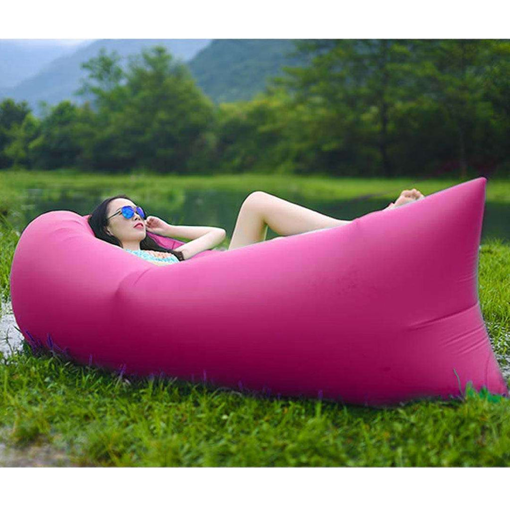 2X Fast Inflatable Sleeping Bag Lazy Air Sofa Pink $ 86