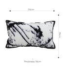SOGA 2X 35cm Throw Pillow  Black and White Leopard Thick Premium Polyester Fiber for Home Decor