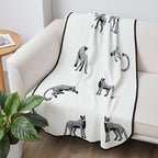 SOGA One-Seater White Leopard Print 90x90cm Throw Blanket Sofa Cover $ 79