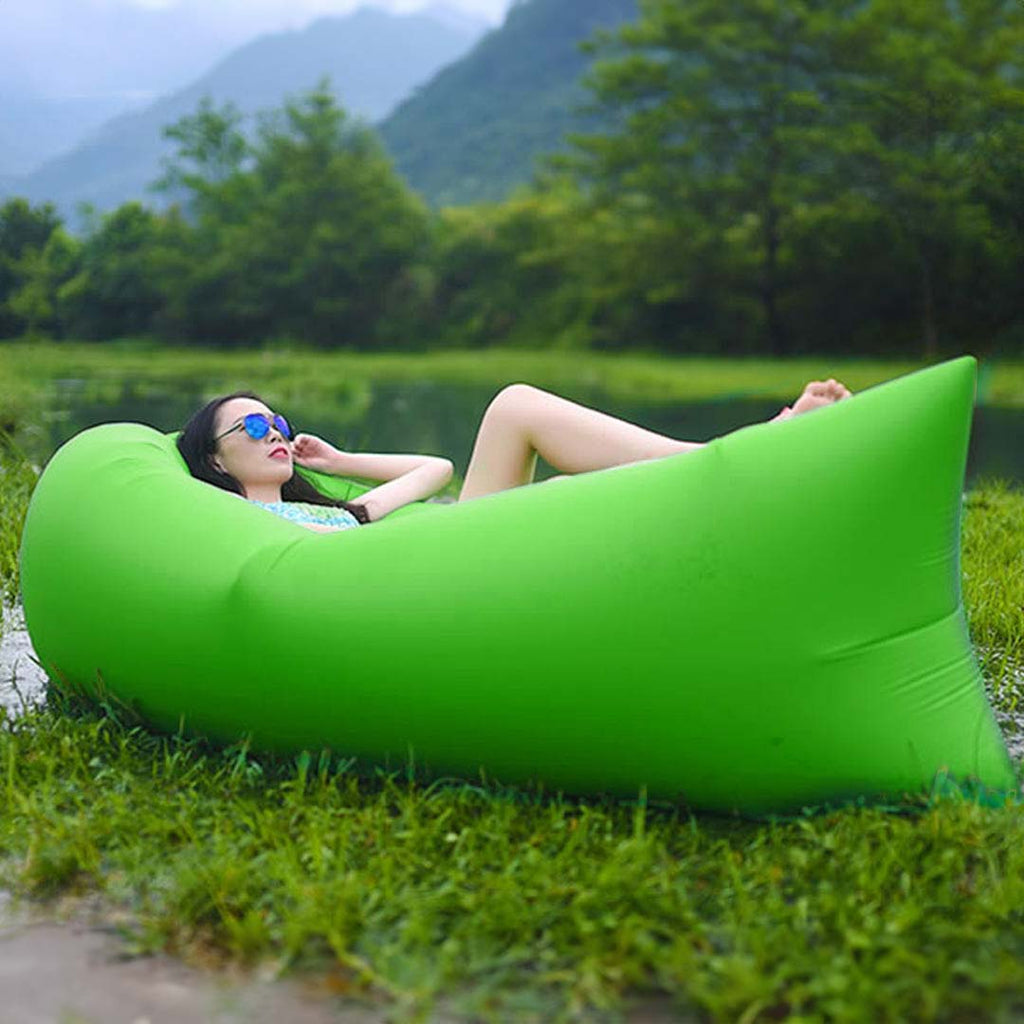 Fast Inflatable Sleeping Bag Lazy Air Sofa Green