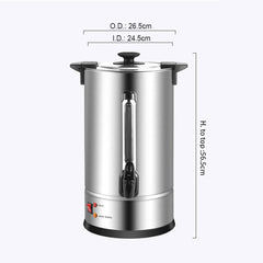 SOGA 2X 17.7L Electric Water Boiler 2800W Single Wall Stainless Steel