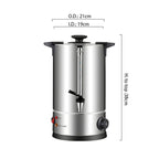 SOGA 2X Electric Water Boiler – 8L Stainless Steel Hot Water Urn